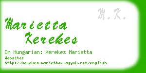 marietta kerekes business card